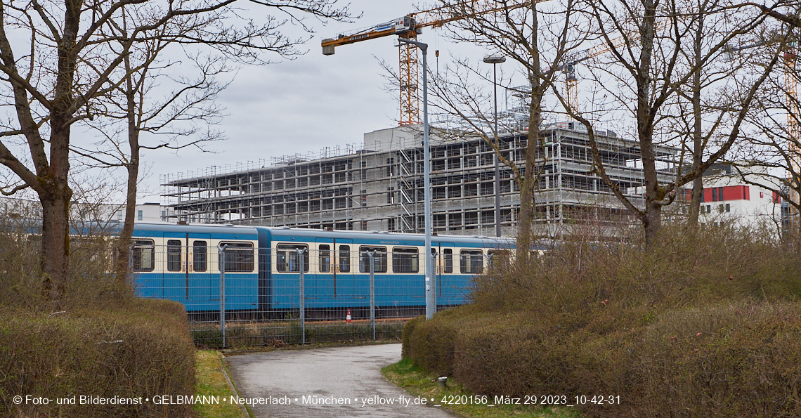 29.03.2023 - Baustelle REVO und Umgebung in Neuperlach